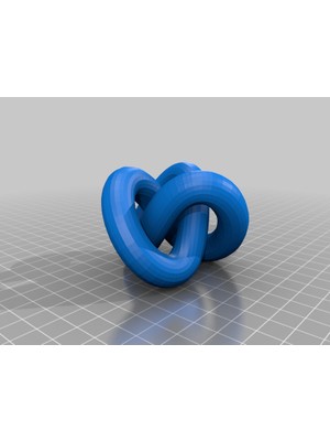 Byr Minimal Destekli 3D Düğüm - Trinity Sembolü (Sadece Plastik Aparattır!!!) 3D