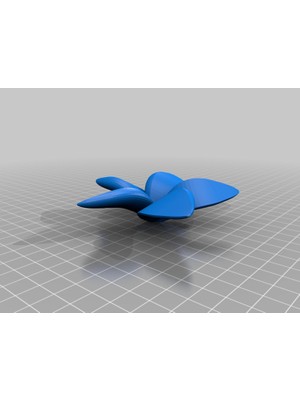 Byr Frangipani Plumeria Çiçeği (Sadece Plastik Aparattır!!!) 3D