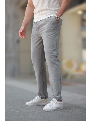 Gri Regular Fit Erkek Pantolon E6572