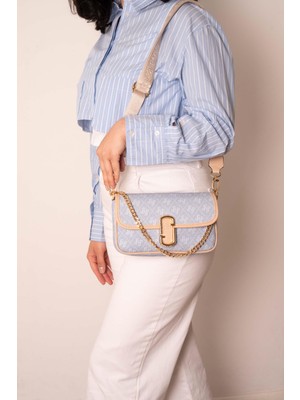 Silver & Polo Mavi - Ten SP1171 Kadın Omuz Çantası