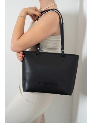 Silver & Polo Siyah SP1204 Kadın Omuz Çantası