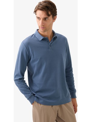 Erkek Polo Yaka T-Shirt 40819 - Mavi