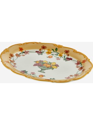 Chiara Alessi Il Sogno Turuncu Porselen Servis Tabağı 38X27 cm