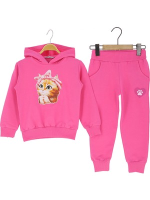 Kız Çocuk Takım Kapüşonlu