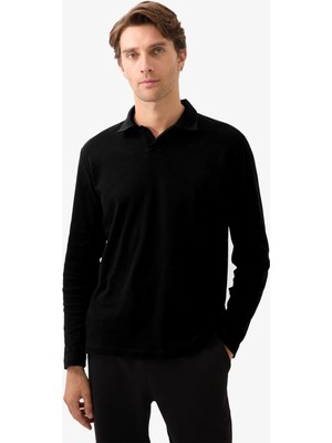 Erkek Polo Yaka T-Shirt 40820 - Siyah