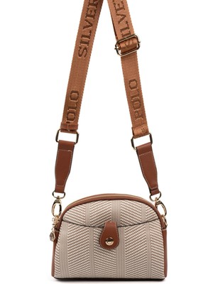 Silver & Polo Bej - Taba SP1144 Kadın Çapraz Çanta
