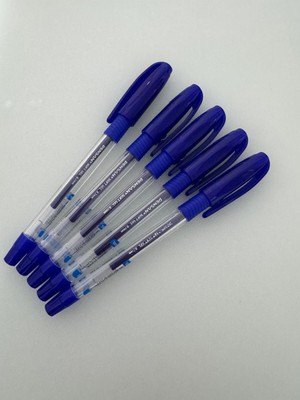 Tükenmez Kalem Soft Gel 0,7 mm Mavi (5 Adet)