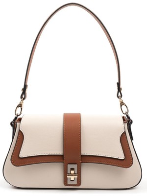 Silver & Polo Bej - Taba SP1177 Kadın Omuz Çantası