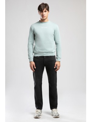 Dorres Erkek O Yaka Sweatshirt Yeşil