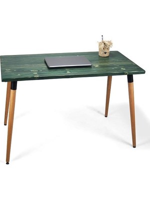 Doğal Ağaç Masif Kütük Masa Ahşap Çalışma Masası Ofis Masası 60CM x 120CM ( Ağaç Ayak )
