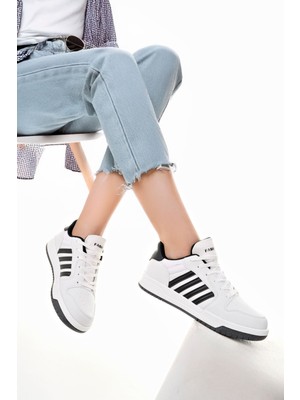 2200 Termo Taban Şeritli Bağcıklı Spor Ayakkabı