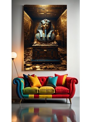 Antik Mısır Firavun Mezarı Iı Ev Duvar Salon Güzellik Salonu Ofis Dükkan Dekarasyon Kanvas Tablo