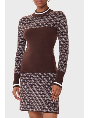 Guess Mock 4g Logolu Slim Fit Yarım Balıkçı Yaka Kazak W5BR24Z3JD2 Bayan Kazak W5BR24 Z3JD2 Fnht