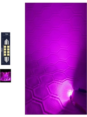 Purple Festoon Sofit 36MM LED Ampul 8 LED Mor ( Purple )