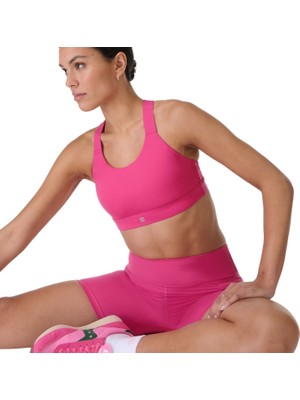 Sweaty Betty Power Medium Support Sports Br Kadın Pembe Fitness Bra