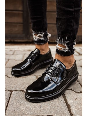 RS003 - Rst Pelle Verniciata Classica Erkek Ayakkabı Sıyah