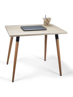 Doğal Ağaç Masif Kütük Masa Ahşap Çalışma Masası Ofis Masası 60CM x 120CM ( Ağaç Ayak )