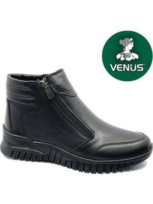 Venüs Ekko Hakiki Deri Düz Kaymaz Taban Ortopedik Kadın Bot