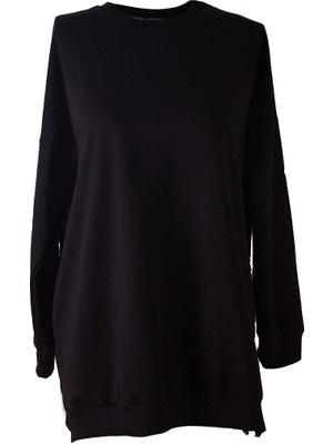 Trender  Siyah Kadın Sweatshirt 6405