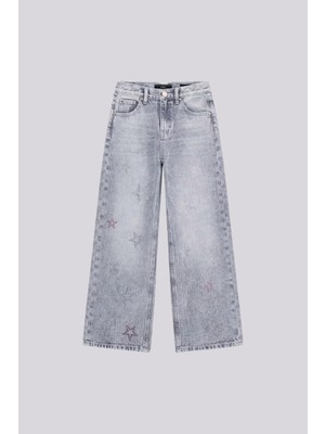 Bg Store Kız Çocuk Grı Pantolon