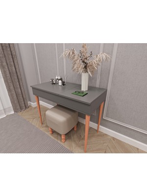 Asra Trend Lüks Aynalı Makyaj Masası %100 MDF Takı Aksesuar Oda Düzenleyici Organizer MAM01