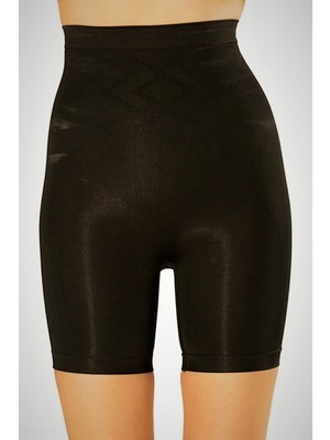 Korse Yüksek Bel Paçalı Korse Siyah