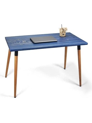 Doğal Ağaç Masif Kütük Masa Ahşap Çalışma Masası Ofis Masası 60CM x 90CM ( Ağaç Ayak )