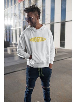 Street Wear Rogue Yazı Baskılı Regular Fit %100 Pamuk Sweatshirt
