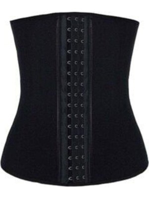 Kadın Siyah Agraflı Bel Korse Sıkılaştırıcı