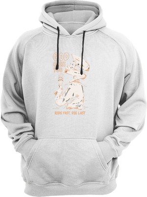 Ride Fast Die Last Baskılı Sweat-Shirt