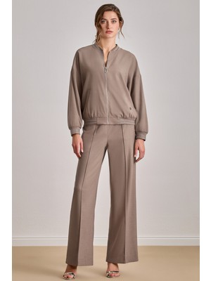 Cepli Haki Dokuma Pantolon