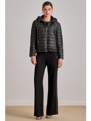 Cepli Siyah Kapitoneli Mont