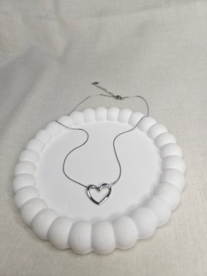 Silver Kalpli Çelik Kolye