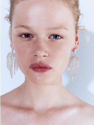 Kristalli Uzun Küpeler