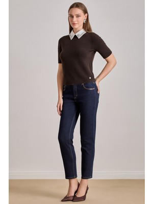 Slim Straight Mavi Jean Pantolon