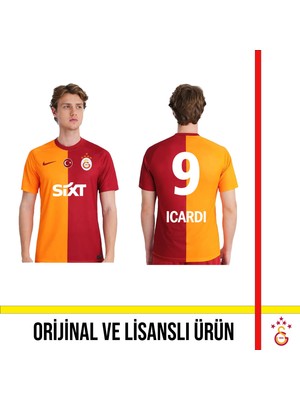 Galatasaray Lisanslı 2023/2024 Parçalı 5 Yıldızlı Iç Saha Icardi Baskılı Forma