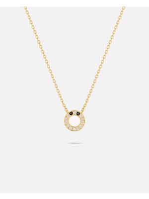 14 Ayar Altın Üç Boyutlu Harfli Kolye