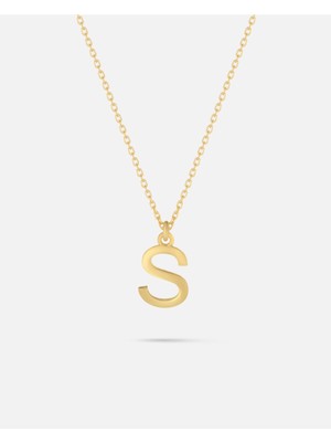 14 Ayar Altın Kişiye Özel Harf Kolye