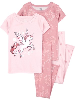 Kız Çocuk Pijama Set 4'lü Paket