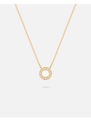 14 Ayar Altın Üç Boyutlu Harfli Kolye