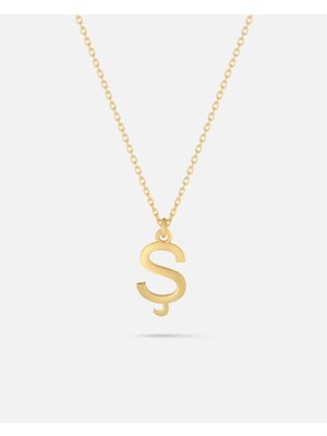 14 Ayar Altın Kişiye Özel Harf Kolye