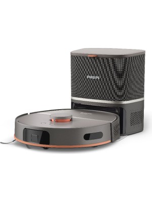 Philips 5000 Serisi Islak Kuru Robot Süpürge, Yüksek Emiş Gücü, Uzun Çalışma Süresi, HomeRun, Otomatik Boşaltma İstasyonu, Gri, XU5100/10