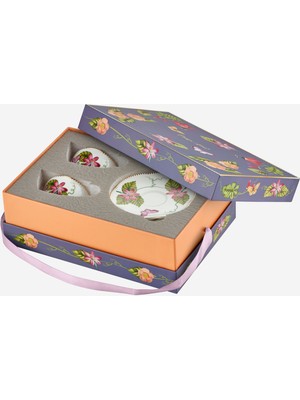 Chiara Alessi Laura Pembe Porselen Kahve Fincan Seti 120 ml