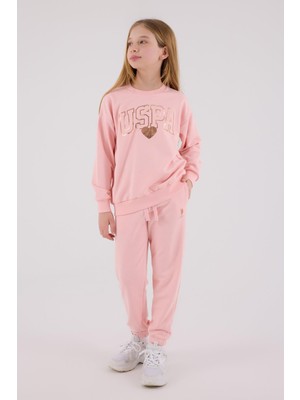 US2318 - Açık Pembe - U.s. Polo Assn Kids Kız Ikili Takım
