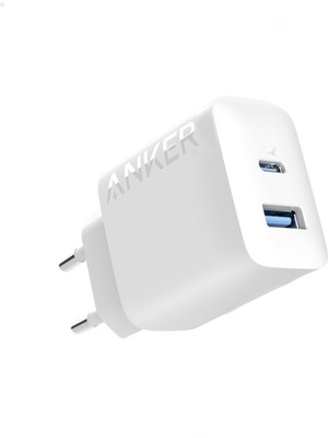 Anker 312, USB-C + USB-A 2 Bağlantı Noktalı 20W Şarj Cihazı, Beyaz - A2348