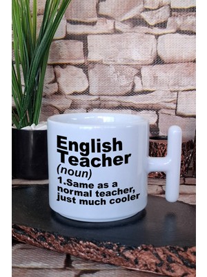English Teacher Noun Definition Ingilizce Öğretmeni Hediyelik T Kulplu Latte Fincanı Kupa Bardak