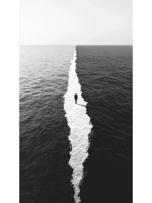 Özkacar Group Denizin Ortasında Huzur I Ev Duvar Salon Güzellik Salonu Ofis Dükkan Dekarasyon Kanvas Tablo