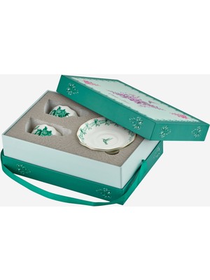 Chiara Alessi Primavera Yeşil Porselen Kahve Fincan Seti 100 ml