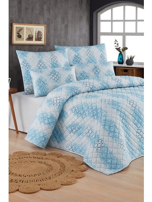 Mykonos Tek Kişilik Kapitone Dolgulu Pike 4 Mevsim Baklava Dsn |yastık Kılıfı Hediye| 160X230CM