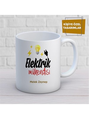 Kişiye Özel Isim Yazılabilir Elektrik Mühendisi Kupa Bardak